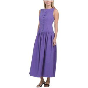 TULIP Button Down Vest Maxi Dress